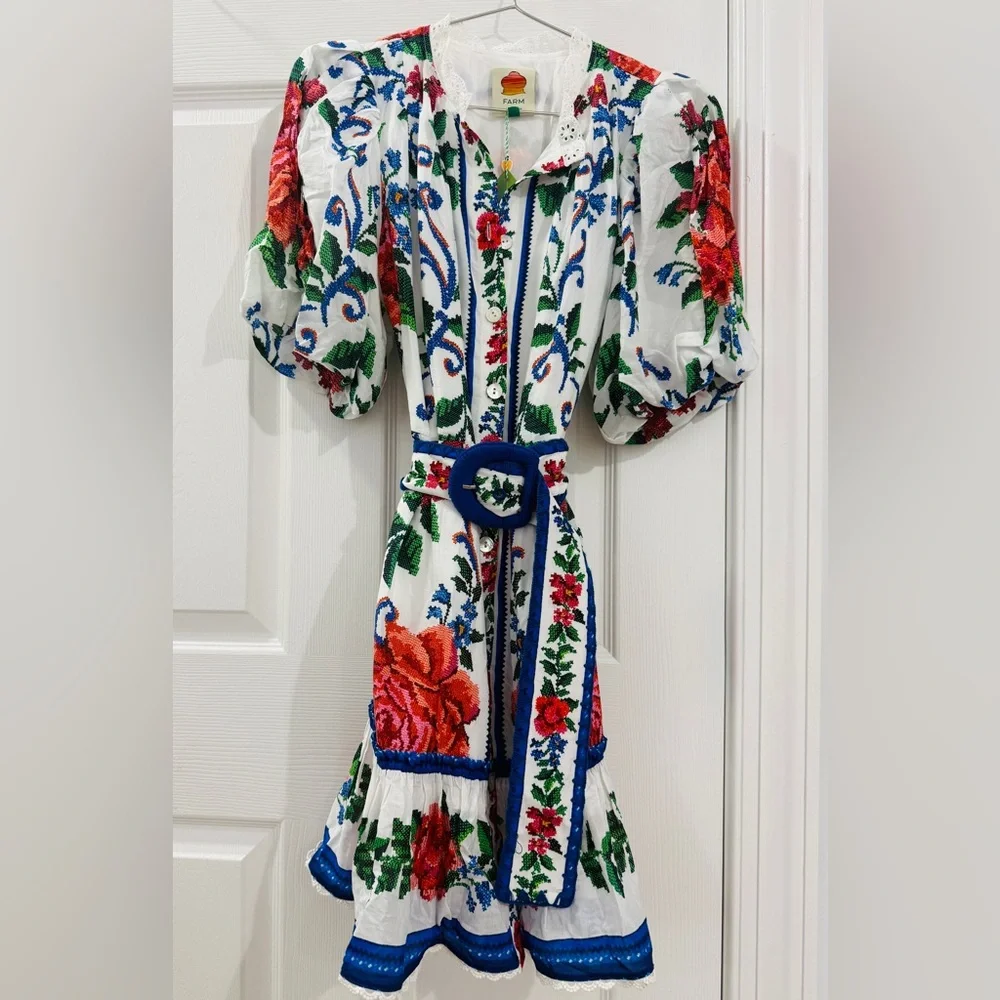 FARM Rio Colorful Floral Mini Dress - Picture 6 of 9